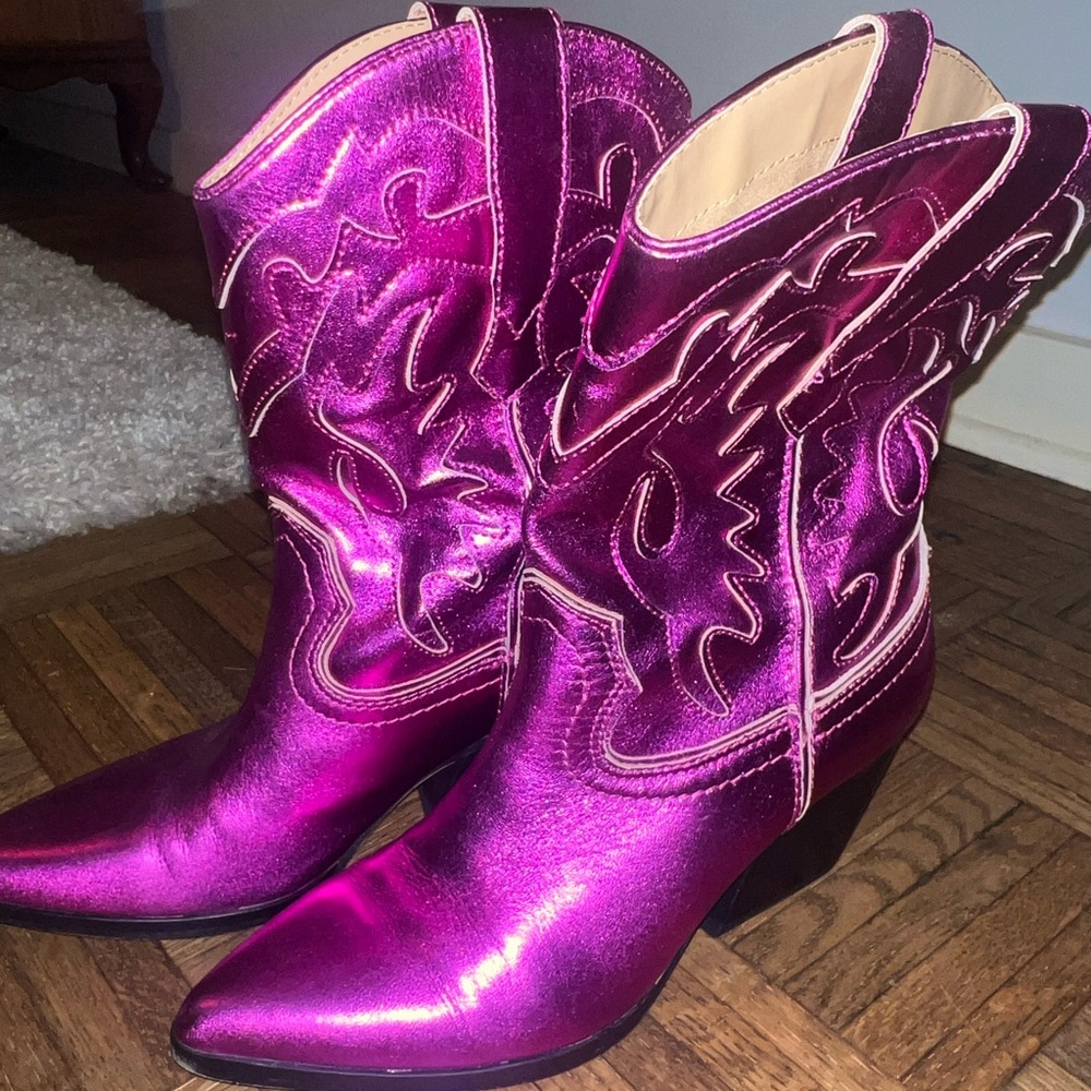 Dolce vita Landen electric pink cowgirl boots